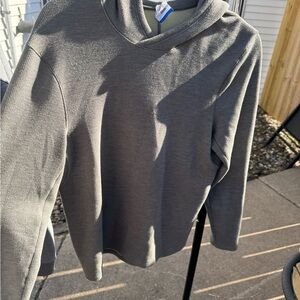 Gray/ green lululemon long sleeve hooded